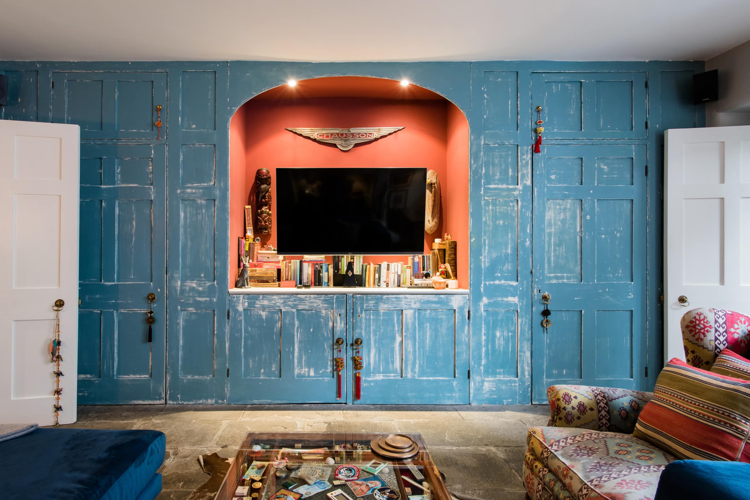 Settle into the living room at the courtyard apartment, Bath