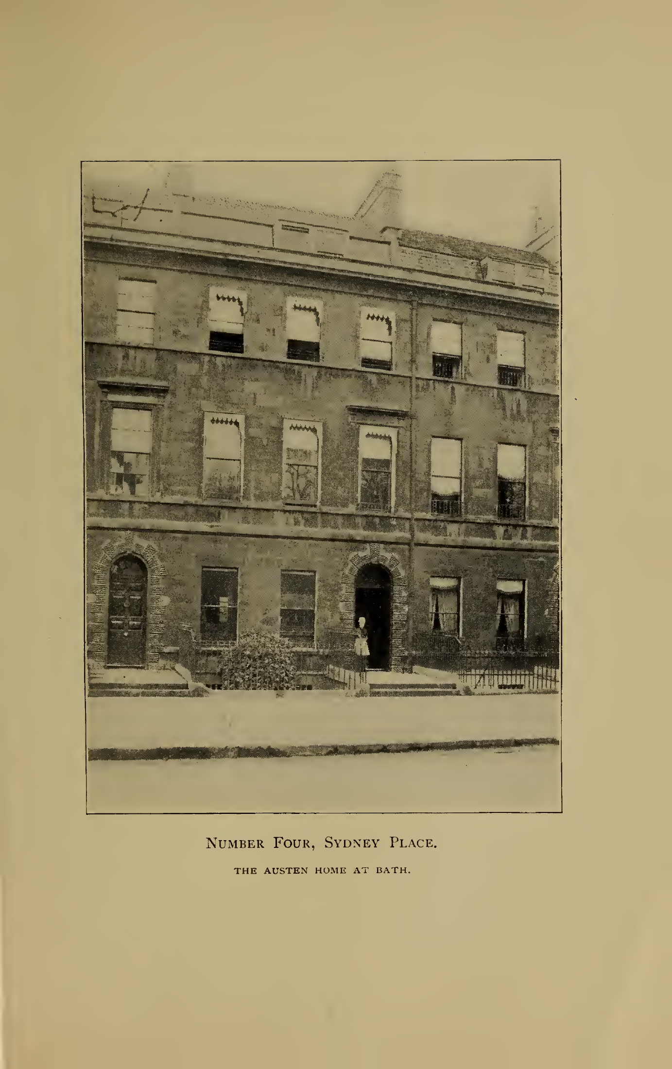 Historic photograph of 4 Sydney Place and its neighbouring façade, published in 1897